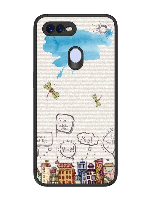 Doodle City Glossy Soft Edge Case for Oppo F9 Pro Chachhi