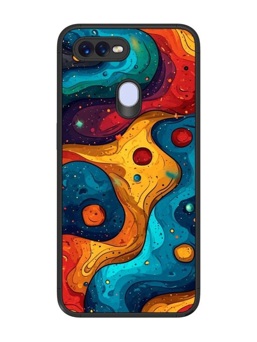 Cosmic Swirl Glossy Soft Edge Case for Oppo F9 Pro Chachhi