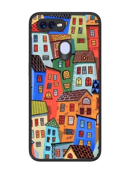 Rainbow House Glossy Soft Edge Case for Oppo F9 Pro Chachhi