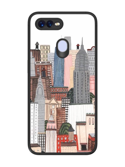 Cityscape Dreams Glossy Soft Edge Case for Oppo F9 Pro Chachhi