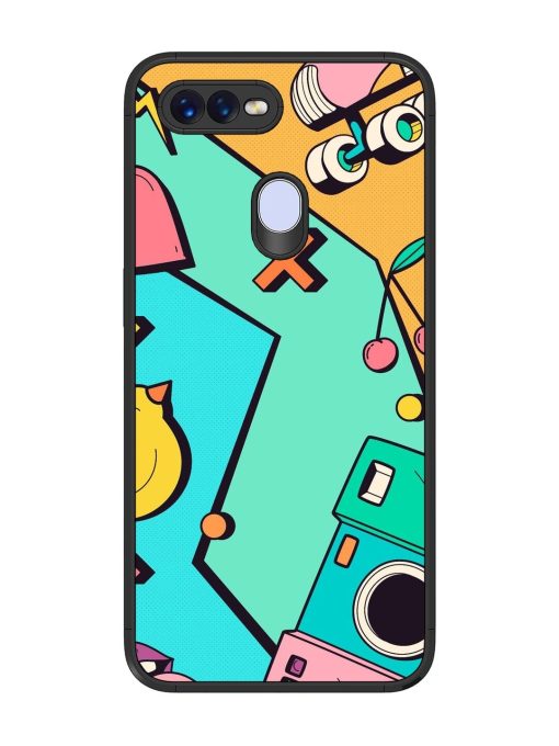 Retro Remix Glossy Soft Edge Case for Oppo F9 Pro Chachhi