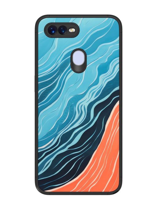 Oceanic Divide Glossy Soft Edge Case for Oppo F9 Pro Chachhi