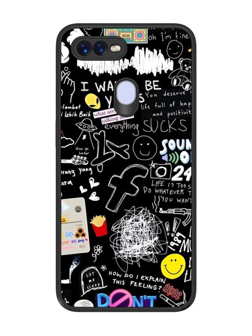 Doodle Diary Glossy Soft Edge Case for Oppo F9 Pro Chachhi