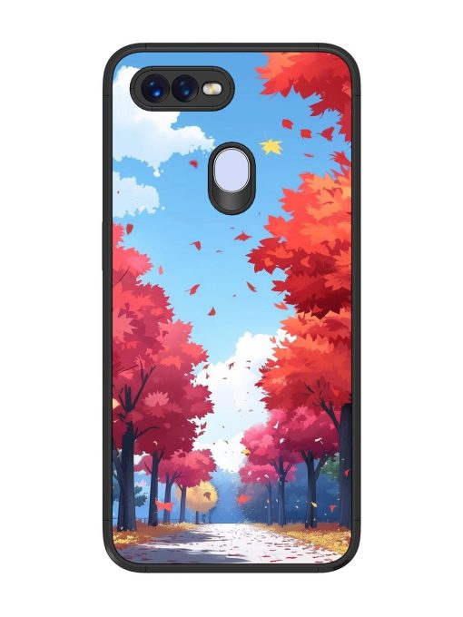 Autumn'S Embrace Glossy Soft Edge Case for Oppo F9 Pro Chachhi