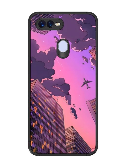 Urban Twilight Glossy Soft Edge Case for Oppo F9 Pro Chachhi