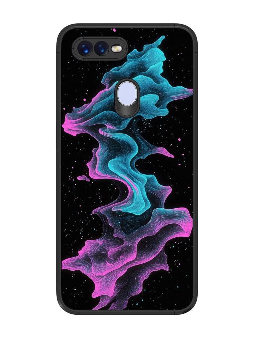 Cosmic Currents Glossy Soft Edge Case for Oppo F9 Pro Chachhi