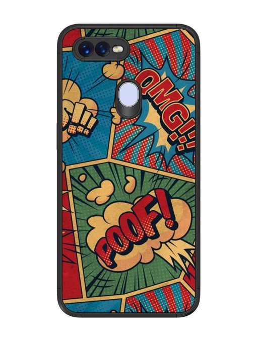 Comic Book Chaos Glossy Soft Edge Case for Oppo F9 Pro Chachhi