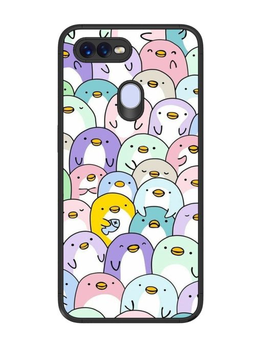 Penguin Party Glossy Soft Edge Case for Oppo F9 Pro Chachhi