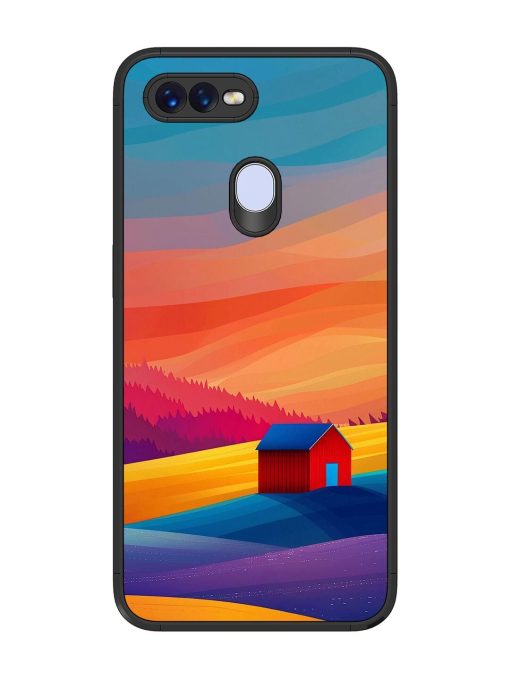 Sunset Solitude Glossy Soft Edge Case for Oppo F9 Pro Chachhi