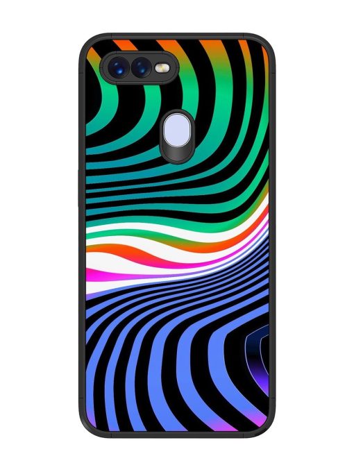 Psychedelic Waves Glossy Soft Edge Case for Oppo F9 Pro Chachhi