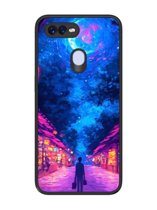 Neon Nightscape Glossy Soft Edge Case for Oppo F9 Pro Chachhi