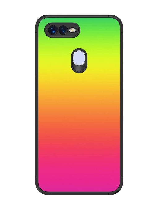 Rainbow Gradient Glossy Soft Edge Case for Oppo F9 Pro