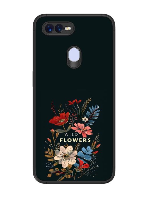 Dark Floral Glossy Soft Edge Case for Oppo F9 Pro Chachhi