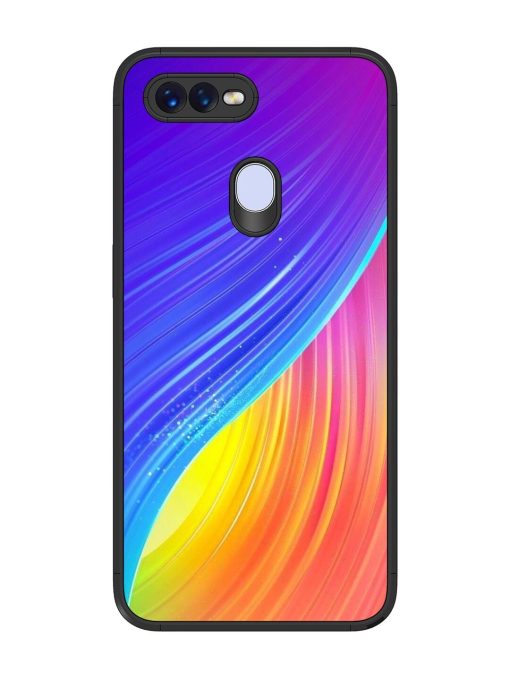 Neon Swirl Glossy Soft Edge Case for Oppo F9 Pro Chachhi