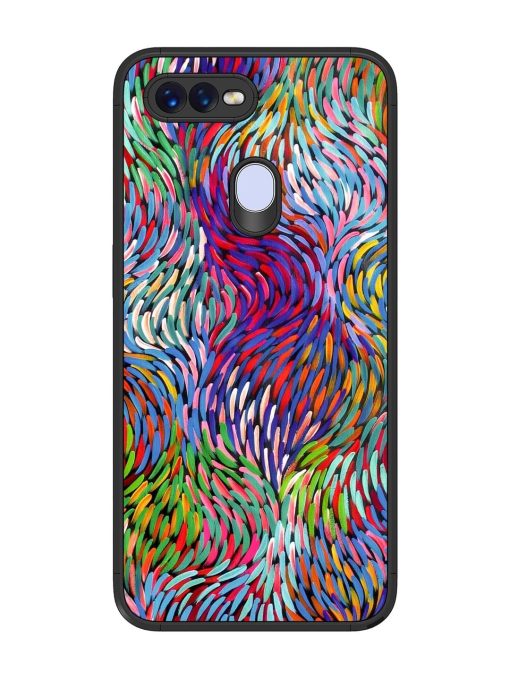 Vibrant Waves Glossy Soft Edge Case for Oppo F9 Pro Chachhi