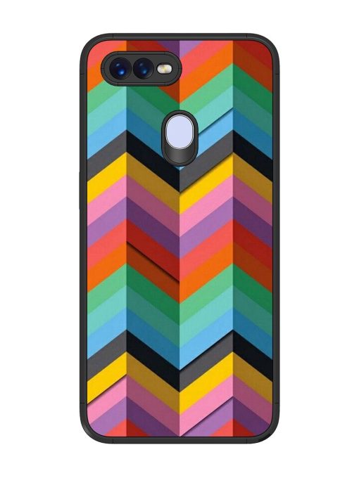 Colorful Zigzag Glossy Soft Edge Case for Oppo F9 Pro Chachhi