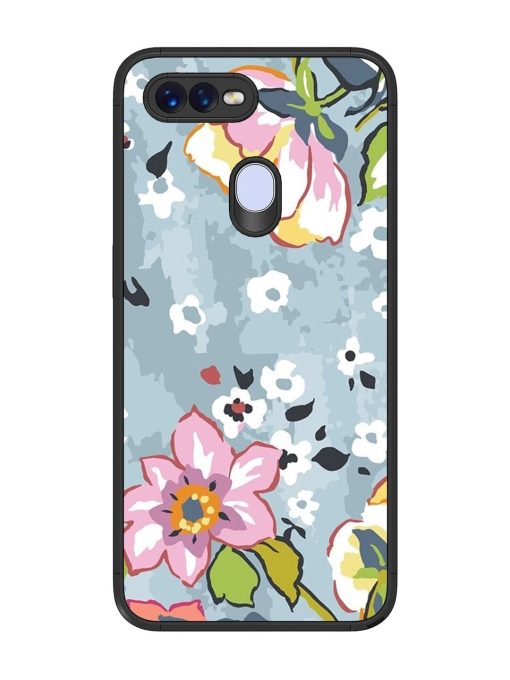 Floral Fantasy Glossy Soft Edge Case for Oppo F9 Pro Chachhi