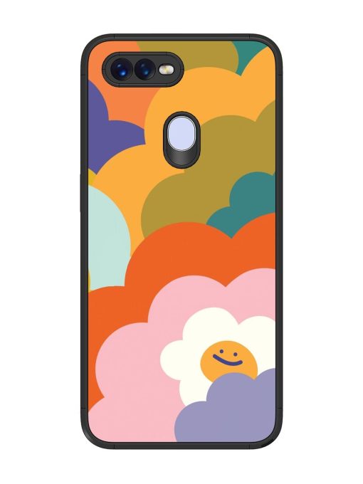 Happy Flower Power Glossy Soft Edge Case for Oppo F9 Pro Chachhi