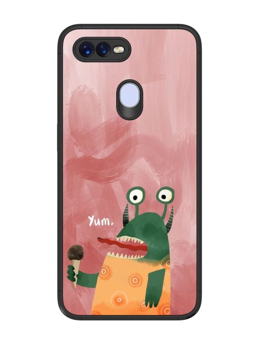 Hungry Monster Glossy Soft Edge Case for Oppo F9 Pro Chachhi