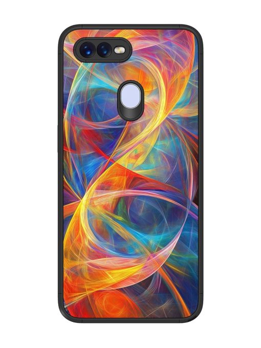 Cosmic Currents Glossy Soft Edge Case for Oppo F9 Pro Chachhi