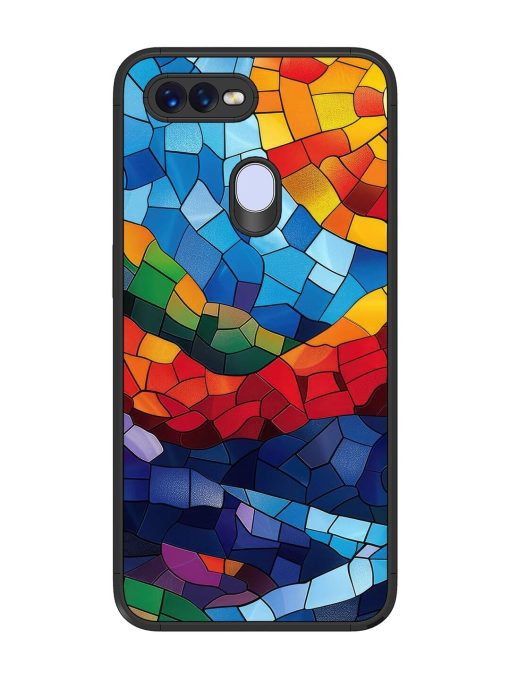 Mosaic Sunset Glossy Soft Edge Case for Oppo F9 Pro Chachhi