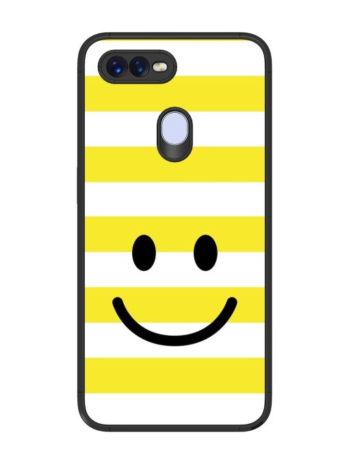 Smiling Stripes Glossy Soft Edge Case for Oppo F9 Pro Chachhi