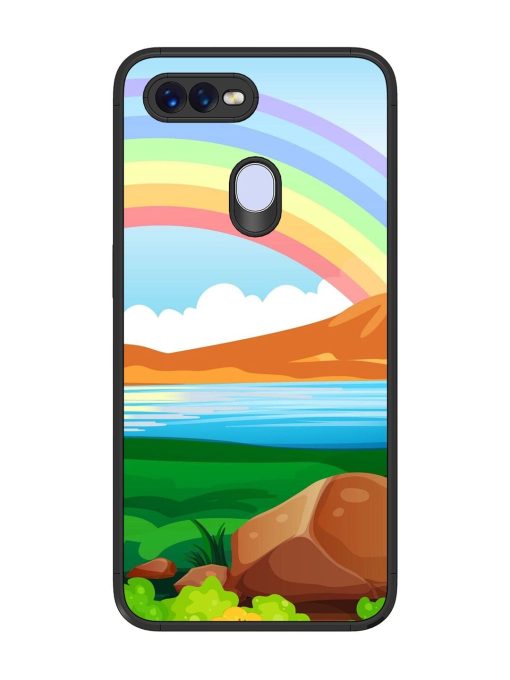 Rainbow Over The Lake Glossy Soft Edge Case for Oppo F9 Pro Chachhi