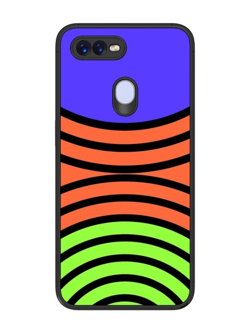 Psychedelic Stripe Symphony Glossy Soft Edge Case for Oppo F9 Pro Chachhi