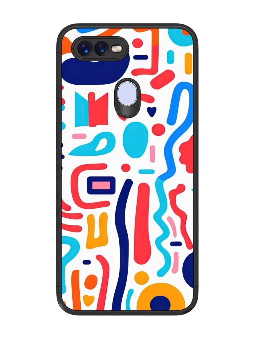 Whimsical Doodle Chaos Glossy Soft Edge Case for Oppo F9 Pro Chachhi