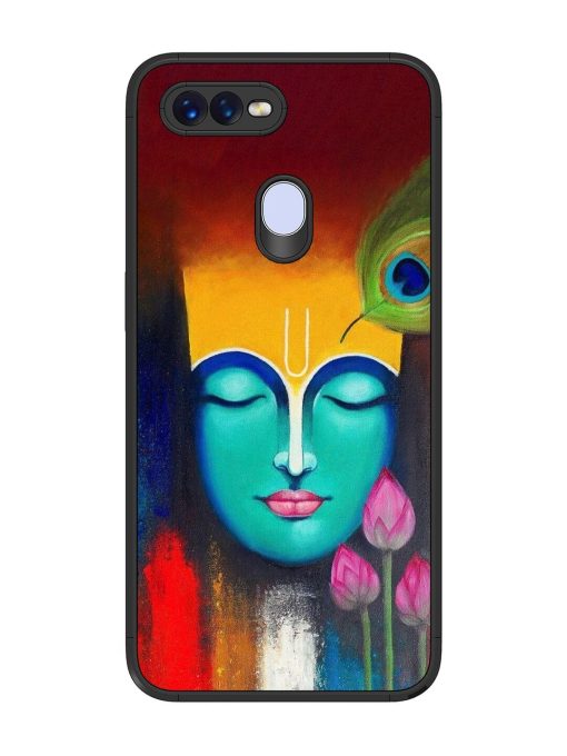 Divine Tranquility: The Face Of Krishna Glossy Soft Edge Case for Oppo F9 Pro Chachhi