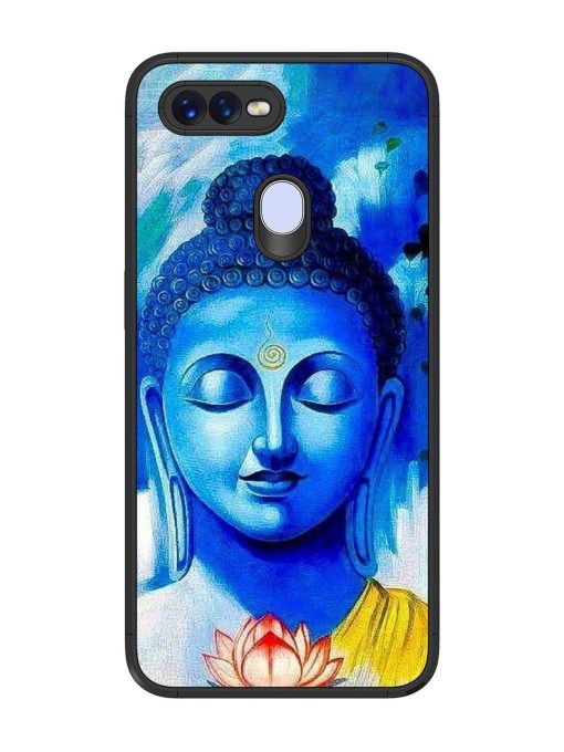 Serene Buddha With Lotus Glossy Soft Edge Case for Oppo F9 Pro Chachhi