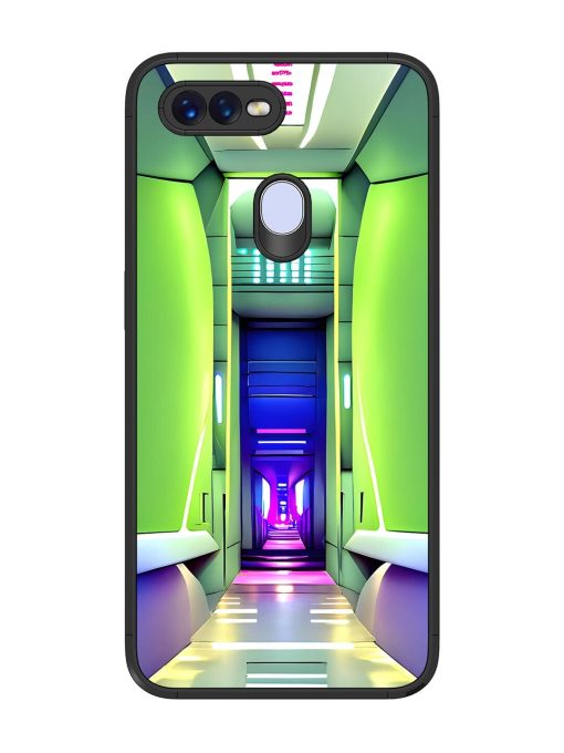 Neon Corridor Glossy Soft Edge Case for Oppo F9 Pro Chachhi