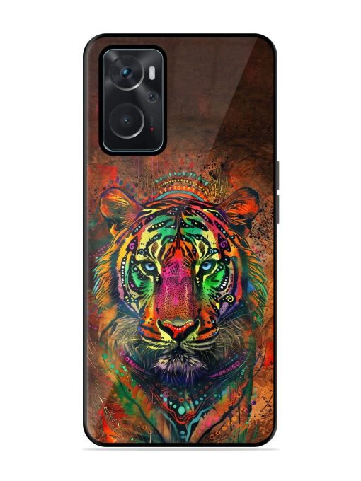 Cosmic Tiger Glossy Soft Edge Case for Oppo K10 (4G) Chachhi