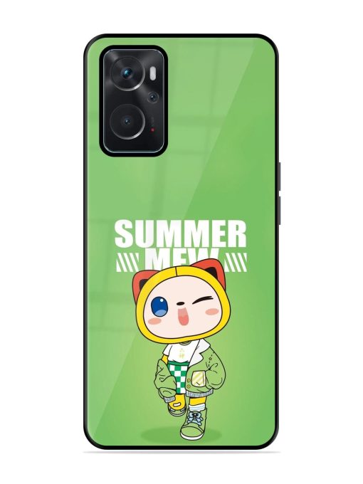 Purrfect Summer Glossy Soft Edge Case for Oppo K10 (4G) Chachhi