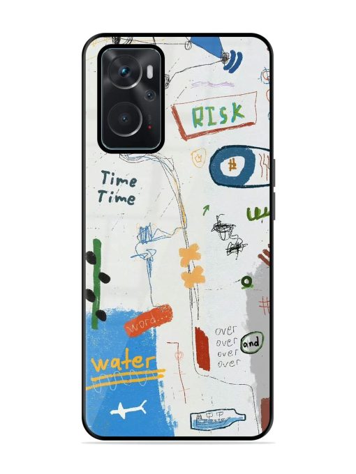 Mind Map Madness Glossy Soft Edge Case for Oppo K10 (4G) Chachhi