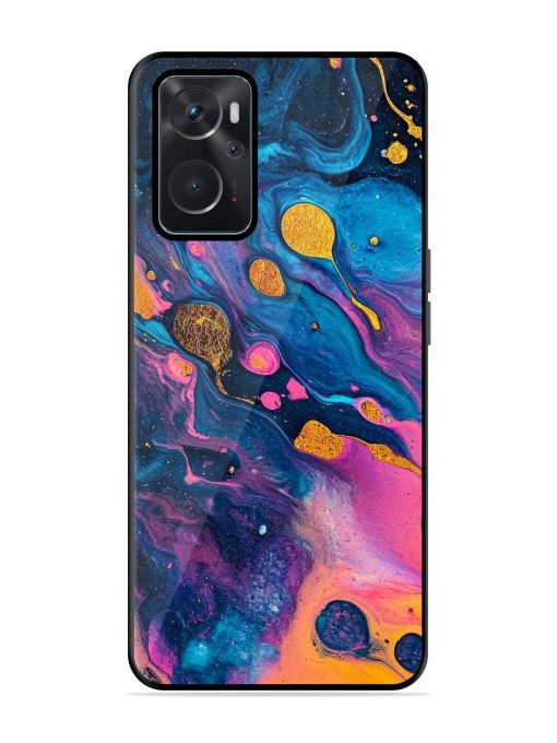 Cosmic Swirl Glossy Soft Edge Case for Oppo K10 (4G) Chachhi