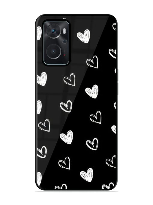 Scattered Hearts Glossy Soft Edge Case for Oppo K10 (4G) Chachhi