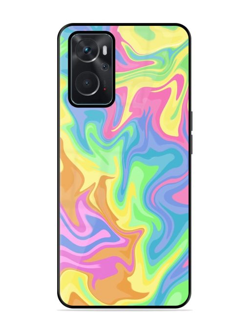 Whimsical Swirl Glossy Soft Edge Case for Oppo K10 (4G) Chachhi