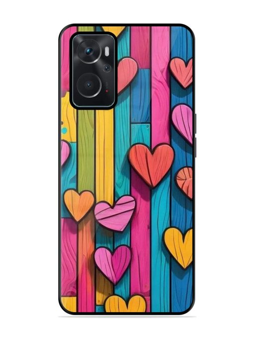 Rainbow Of Hearts Glossy Soft Edge Case for Oppo K10 (4G) Chachhi