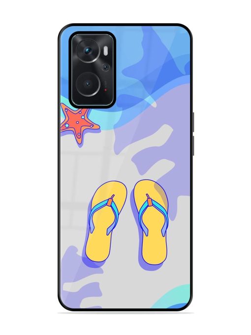 Sandy Toes And Salty Seas Glossy Soft Edge Case for Oppo K10 (4G) Chachhi