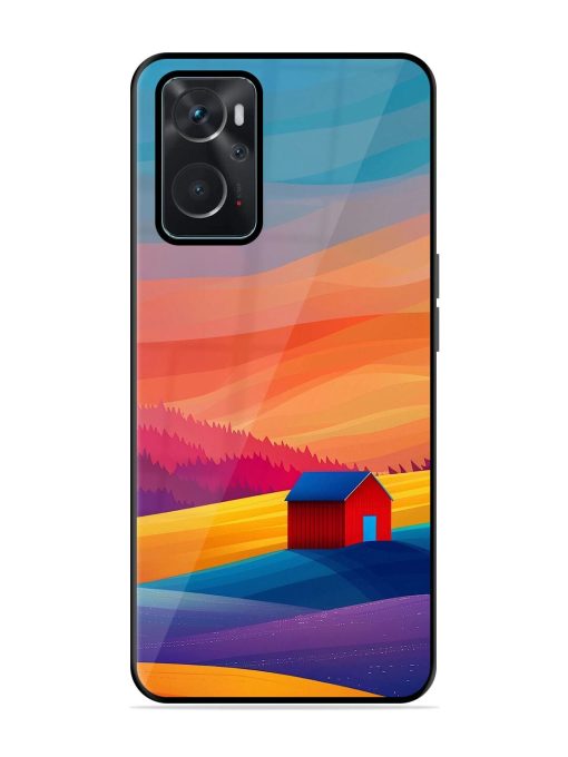 Sunset Solitude Glossy Soft Edge Case for Oppo K10 (4G) Chachhi