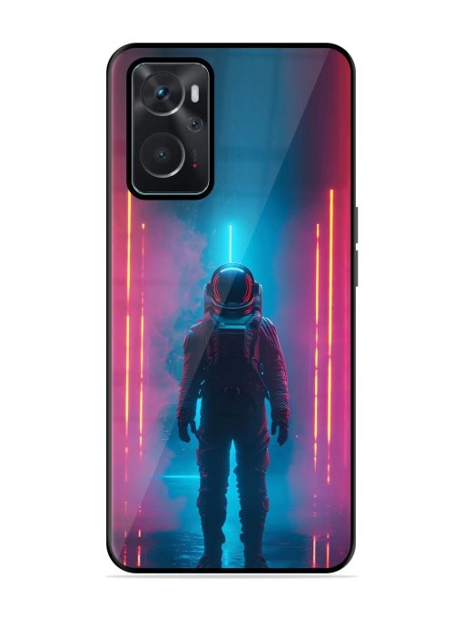 Neon Astronaut Glossy Soft Edge Case for Oppo K10 (4G) Chachhi