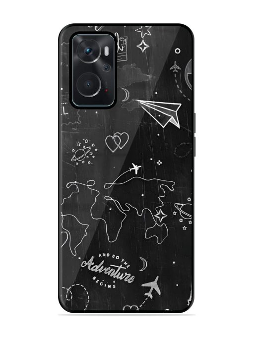 Wanderlust Sketchbook Glossy Soft Edge Case for Oppo K10 (4G) Chachhi