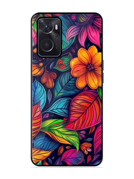 Rainbow Of Blooms Glossy Soft Edge Case for Oppo K10 (4G) Chachhi