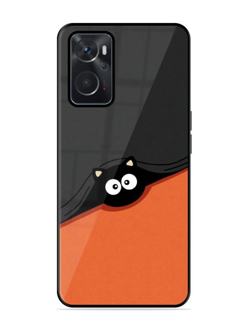 Peek-A-Boo Kitty Glossy Soft Edge Case for Oppo K10 (4G) Chachhi