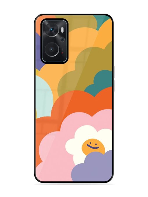 Happy Flower Power Glossy Soft Edge Case for Oppo K10 (4G) Chachhi