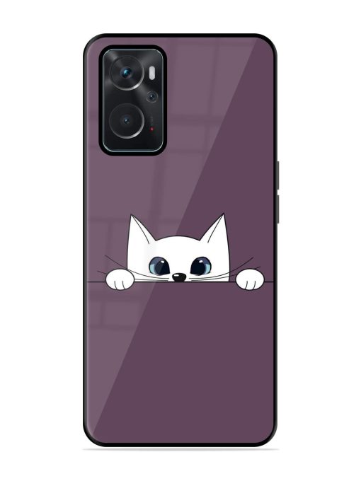 Peek-A-Boo Kitty Glossy Soft Edge Case for Oppo K10 (4G) Chachhi