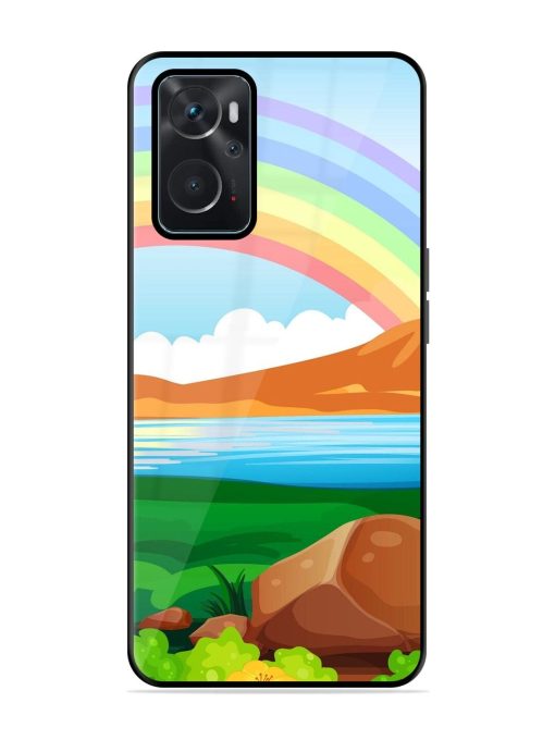 Rainbow Over The Lake Glossy Soft Edge Case for Oppo K10 (4G) Chachhi