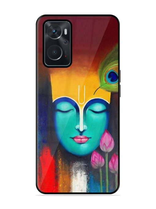 Divine Tranquility: The Face Of Krishna Glossy Soft Edge Case for Oppo K10 (4G) Chachhi