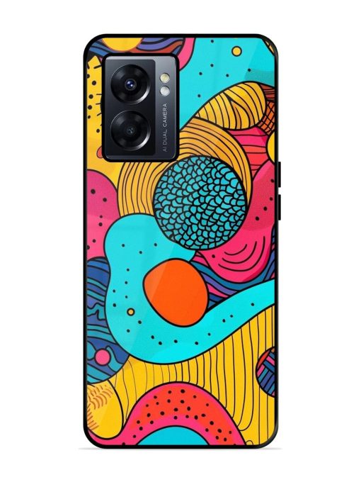 Psychedelic Patterns Glossy Soft Edge Case for Oppo K10 (5G)